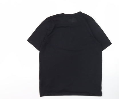 Abercrombie & Fitch Boys Black Graphic T-Shirt 16 Years