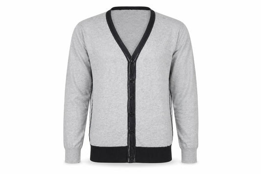 Zara Youth Boys Grey Cardigan, L Size, Cotton Blend