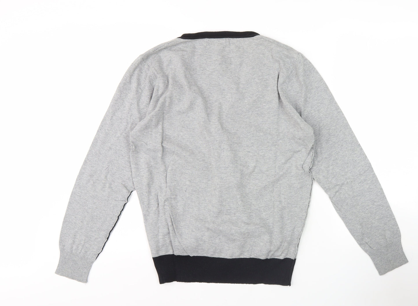 Zara Youth Boys Grey Cardigan, L Size, Cotton Blend