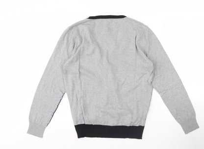 Zara Youth Boys Grey Cardigan, L Size, Cotton Blend