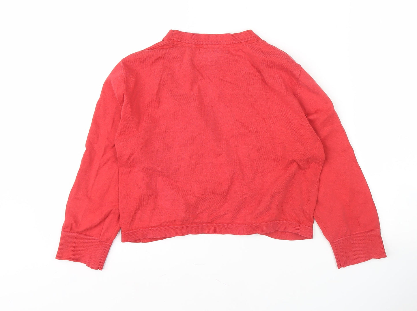 Monsoon Women's Red Cardigan, Size 14, Long Sleeve