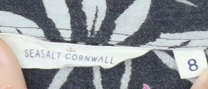 Womens UK Size 8 Seasalt Cornwall Multicoloured Basic T-Shirt