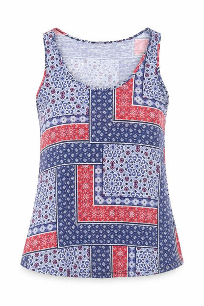 Womens UK Size 12 Dorothy Perkins Multicoloured Basic Tank