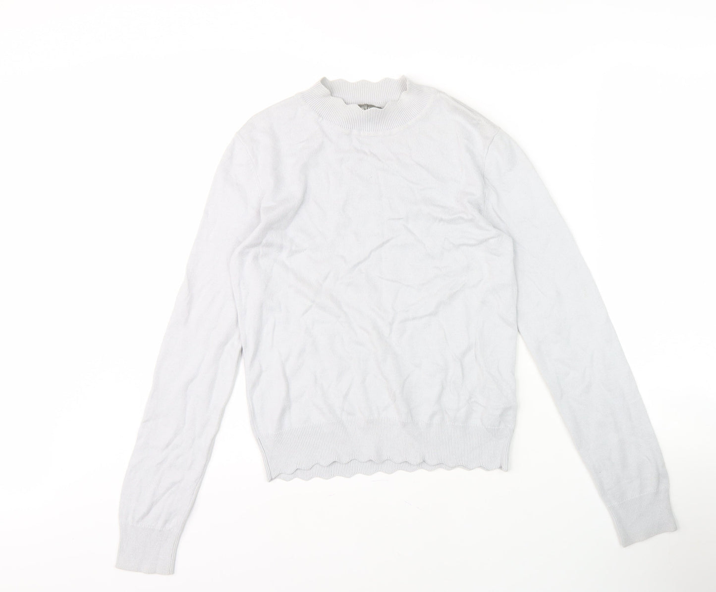 Womens UK Size S Oasis White Pullover Jumper