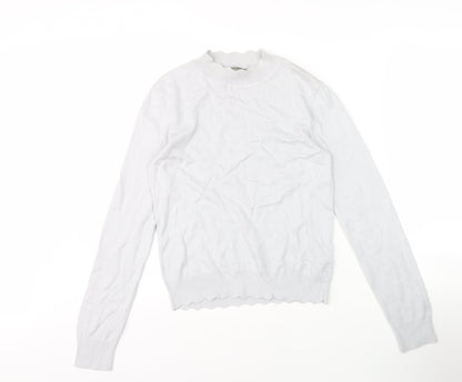 Womens UK Size S Oasis White Pullover Jumper