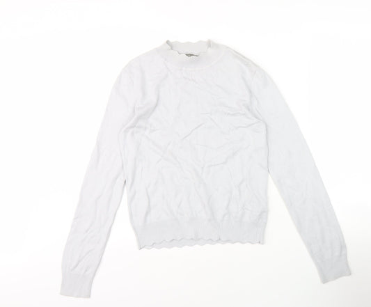 Womens UK Size S Oasis White Pullover Jumper