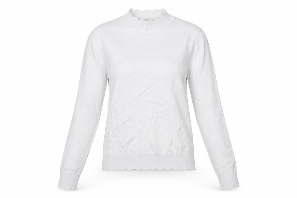 Womens UK Size S Oasis White Pullover Jumper