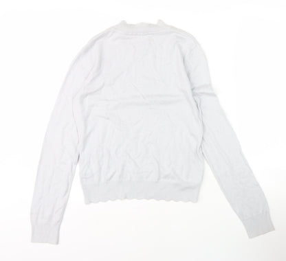 Womens UK Size S Oasis White Pullover Jumper