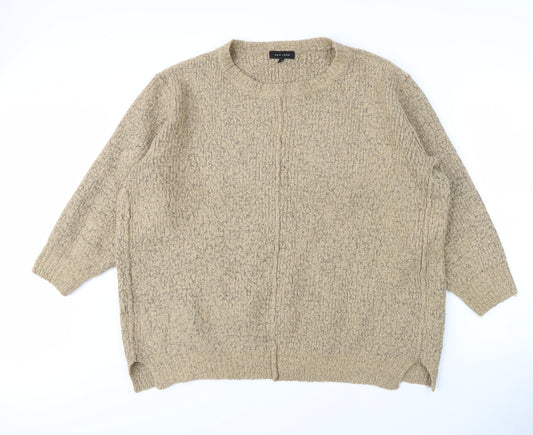 Womens UK Size L New Look Beige Pullover Jumper