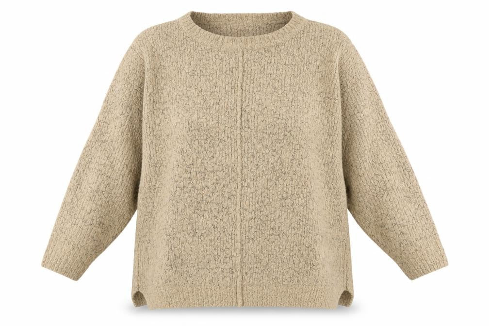 Womens UK Size L New Look Beige Pullover Jumper