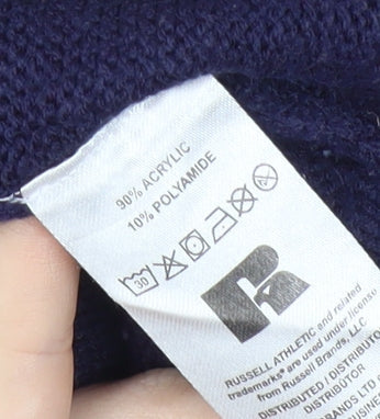 Russell Athletic Men's Blue S Pullover Jumper