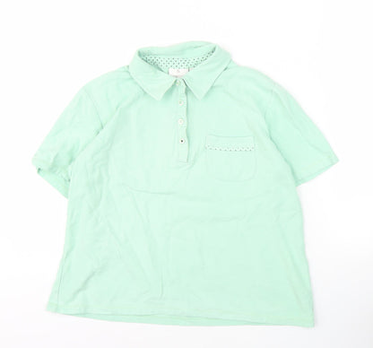B. Coastline Women's Green Polo Shirt M