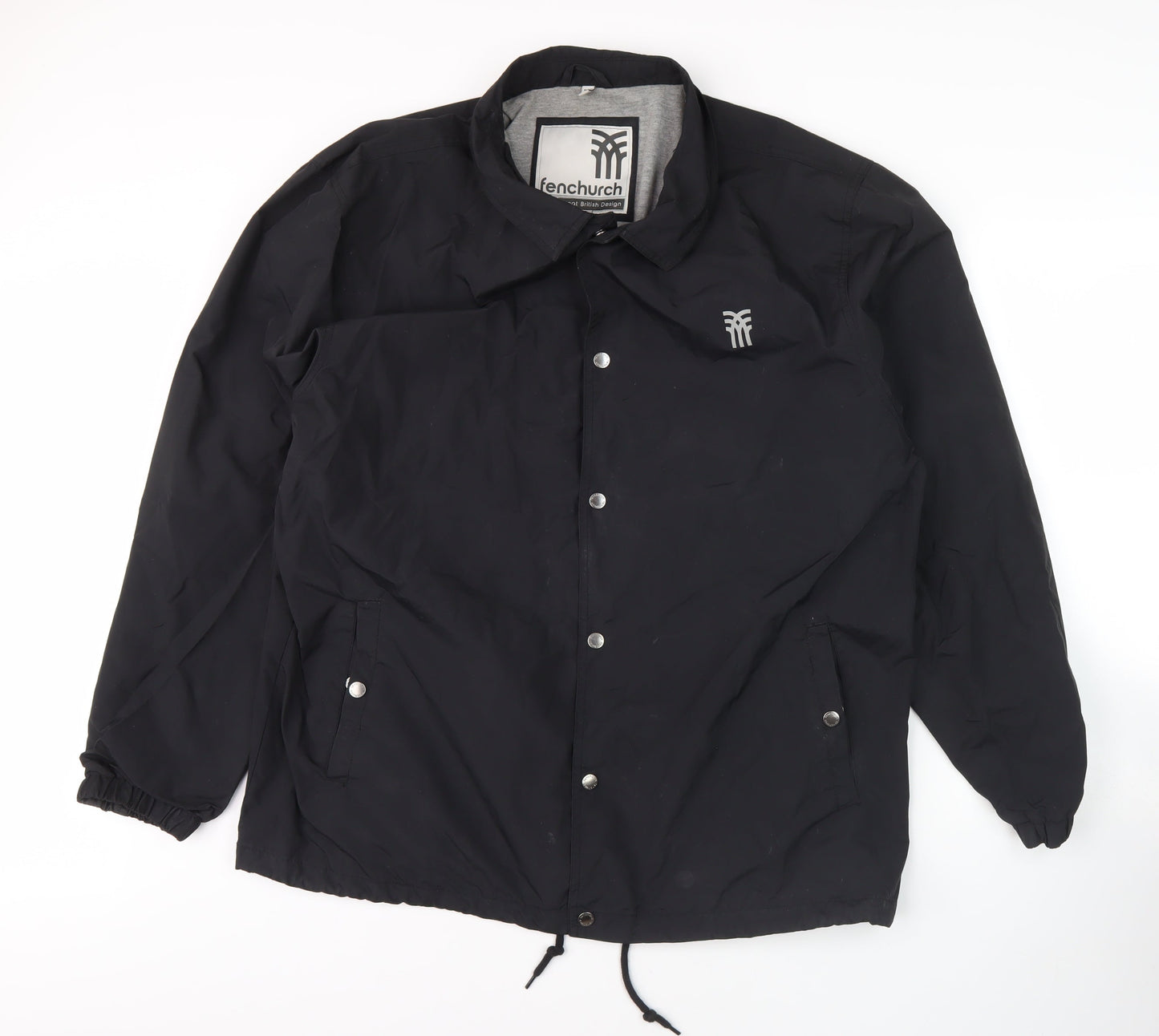 Mens UK Size XL Fenchurch Black Basic Jacket