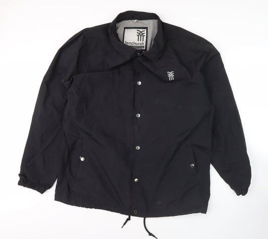 Mens UK Size XL Fenchurch Black Basic Jacket