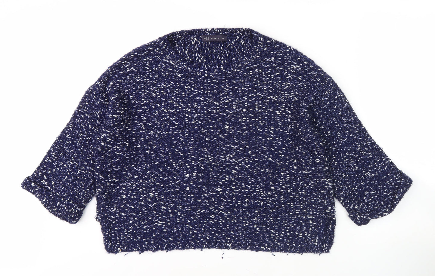 Womens UK Size M Marks and Spencer Blue Pullover Jumper