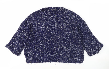 Womens UK Size M Marks and Spencer Blue Pullover Jumper