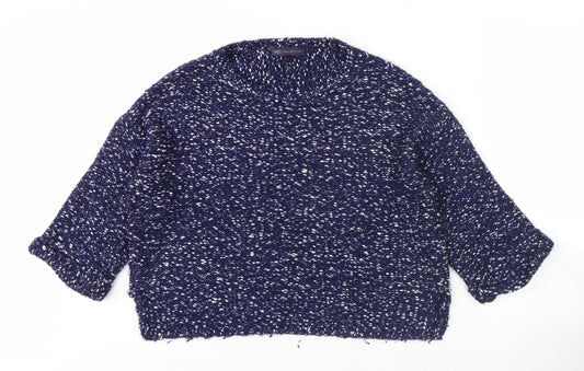 Womens UK Size M Marks and Spencer Blue Pullover Jumper
