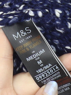 Womens UK Size M Marks and Spencer Blue Pullover Jumper