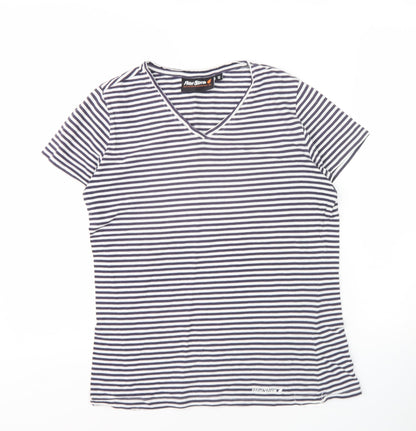 Peter Storm Women's Striped V-Neck T-Shirt, Size 12