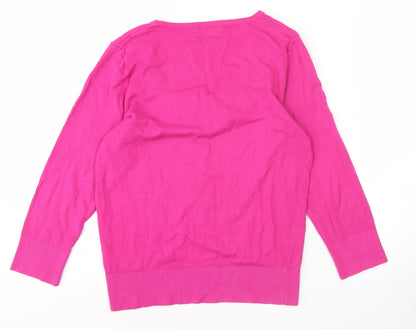 Womens UK Size 12 Per Una Pink Pullover Jumper