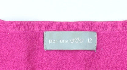 Womens UK Size 12 Per Una Pink Pullover Jumper