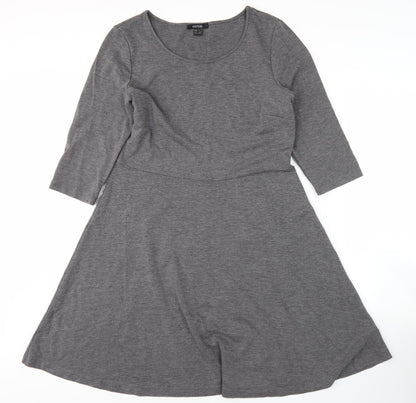 Esmara Women's Grey Fit & Flare Dress Size 14/16
