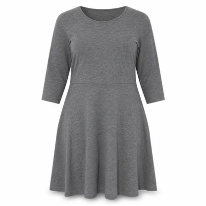 ESMARA Women's Grey Fit & Flare Dress Size 14/16