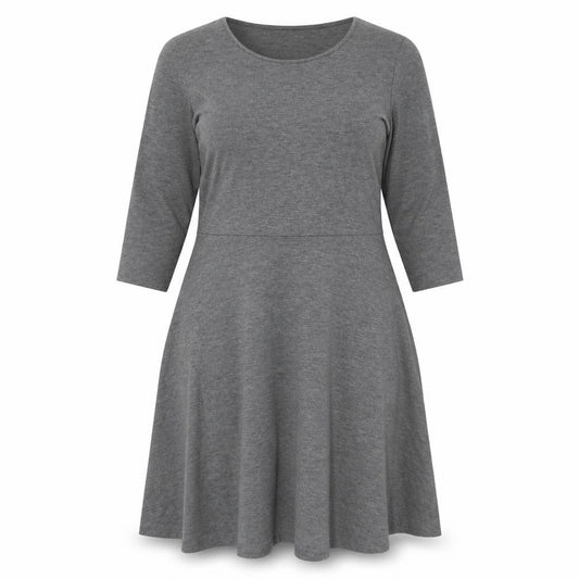 ESMARA Women's Grey Fit & Flare Dress Size 14/16