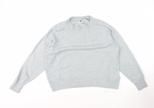 Womens UK Size M H&M Blue Pullover Jumper