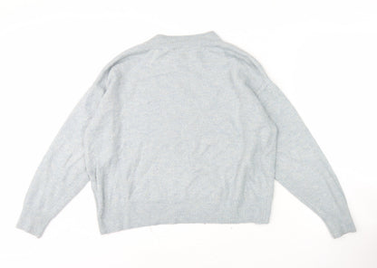 Womens UK Size M H&M Blue Pullover Jumper