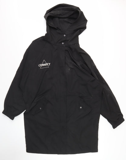 H:CONNECT Women's Black XS Rain Coat Jacket