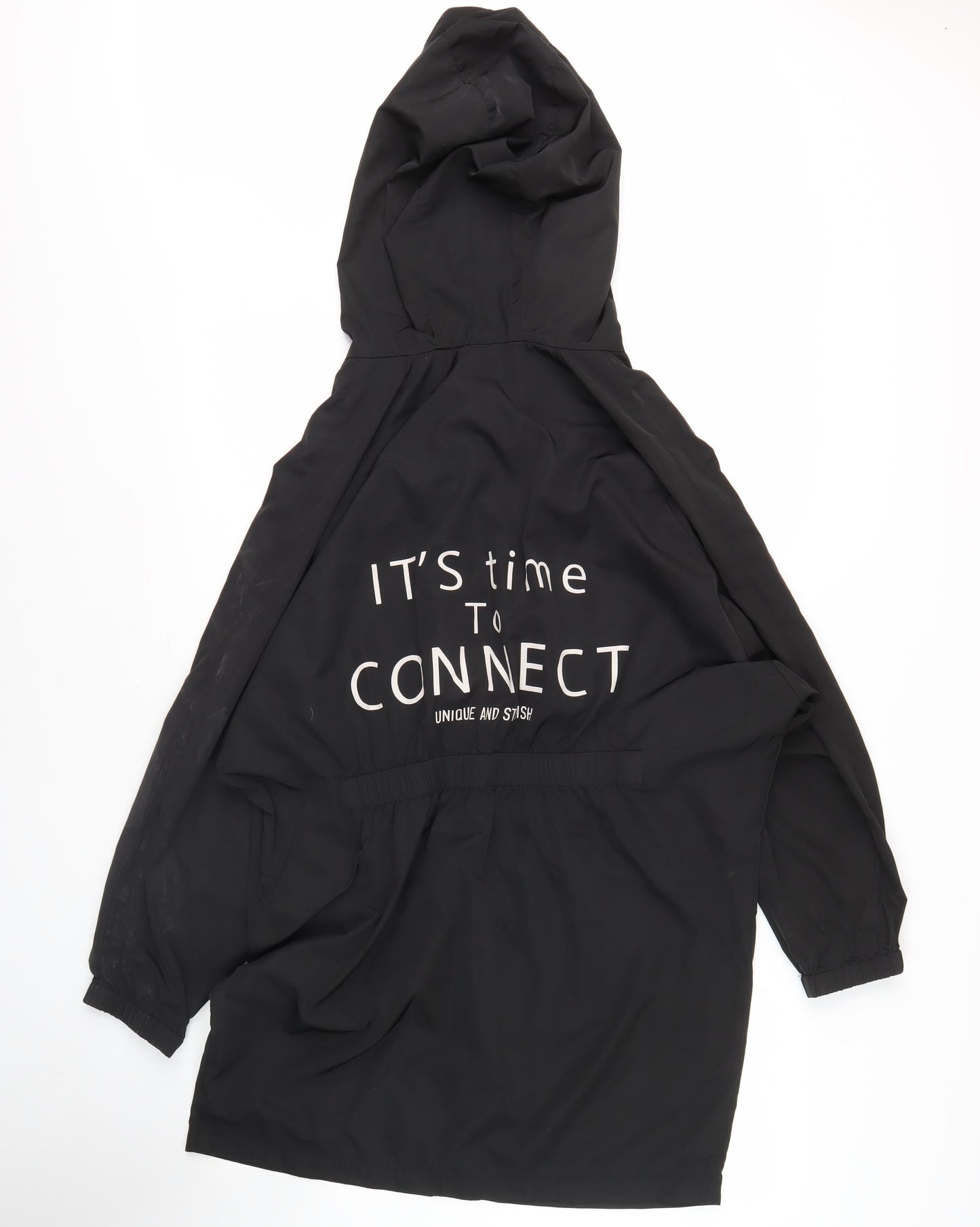 H:CONNECT Women's Black XS Rain Coat Jacket
