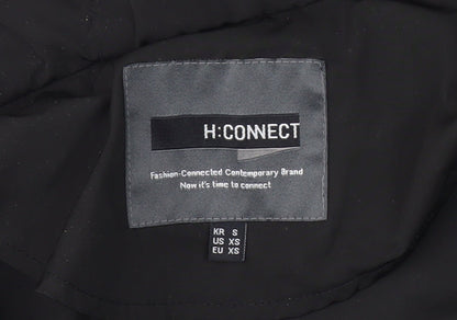 H:CONNECT Women's Black XS Rain Coat Jacket