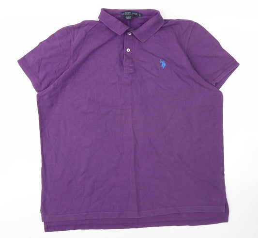 U.S. Polo Assn. Men's Purple XL Polo Shirt