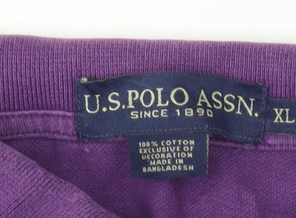 U.S. Polo Assn. Men's Purple XL Polo Shirt