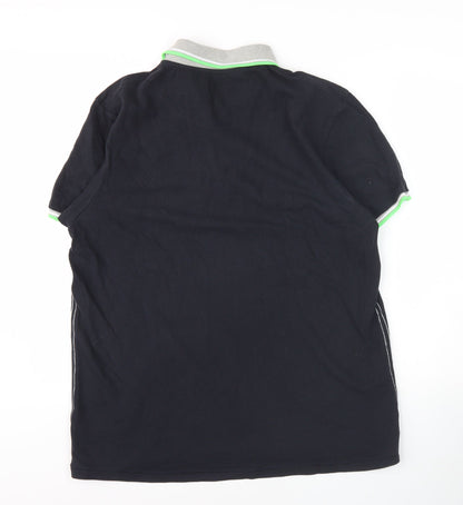 Red Herring Men's Black XL Polo Shirt, Short Sleeve