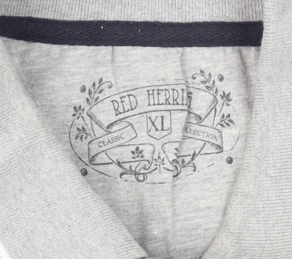 Red Herring Men's Black XL Polo Shirt, Short Sleeve