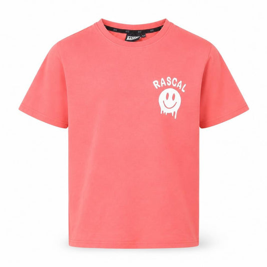 Rascal Boys Red Graphic T-Shirt 13-14 Years Cotton Short Sleeve
