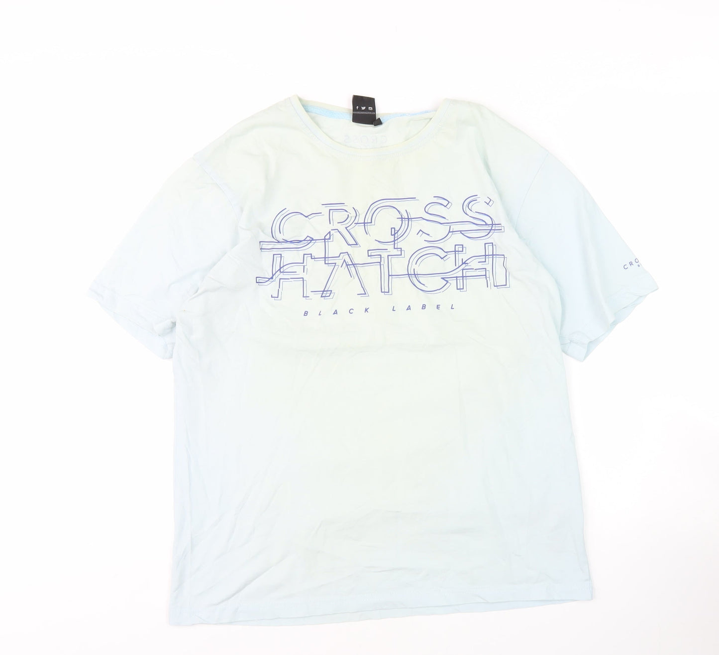 Mens UK Size XL Crosshatch White  T-Shirt