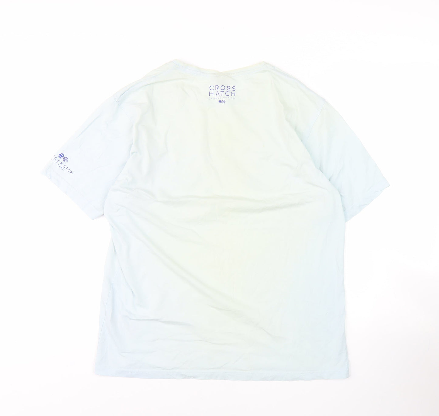 Mens UK Size XL Crosshatch White  T-Shirt
