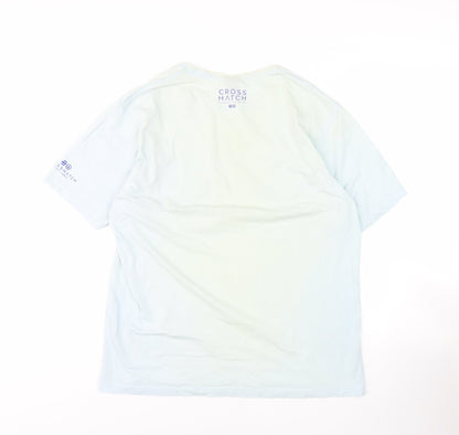 Mens UK Size XL Crosshatch White  T-Shirt