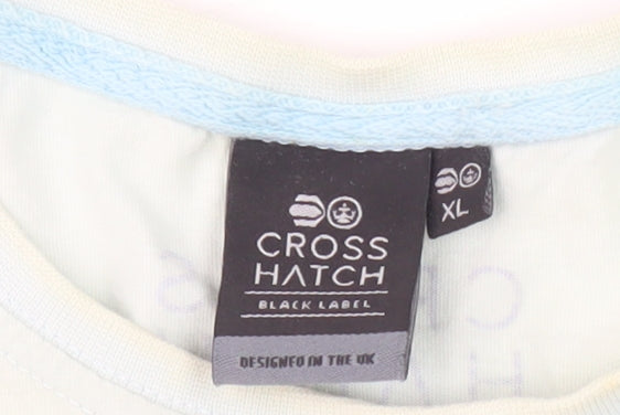Mens UK Size XL Crosshatch White  T-Shirt