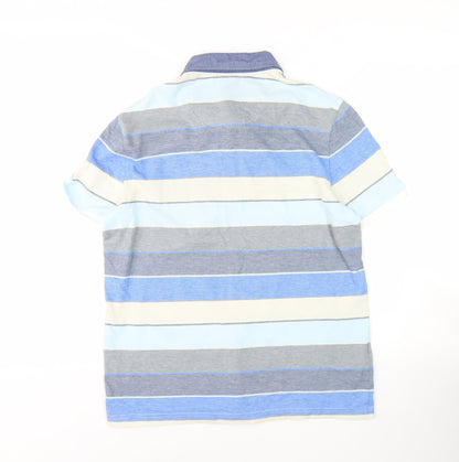Original Penguin Men's Blue Striped Slim Polo L