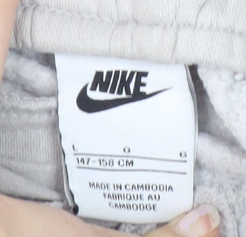 Nike Boys Grey Jogger Trousers Comfortable L