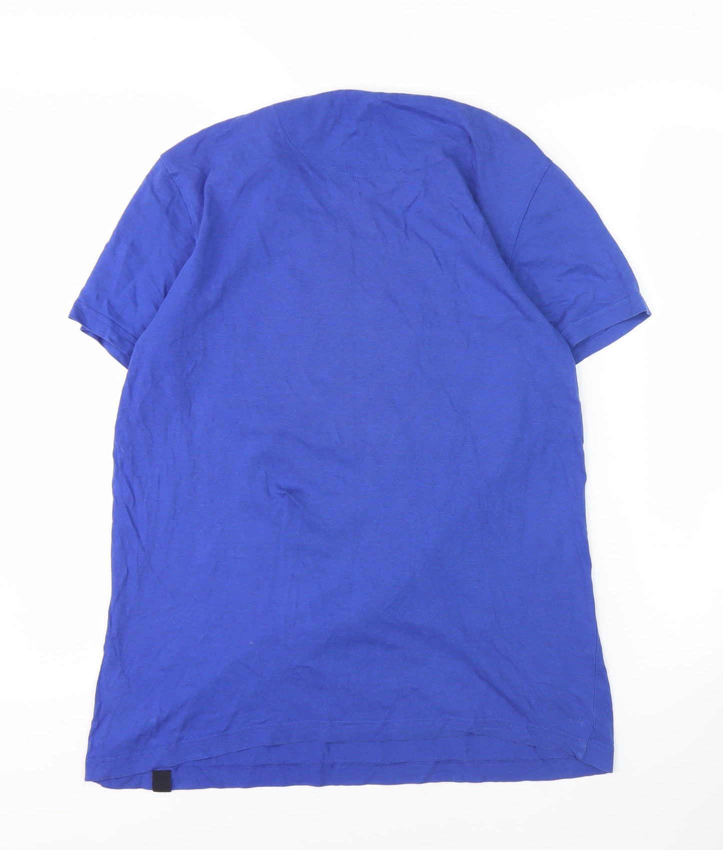 Maison Blaggio Men's Blue Large Graphic T-Shirt