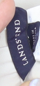 Lands' End Men's Ivory Straight Trousers Size 18