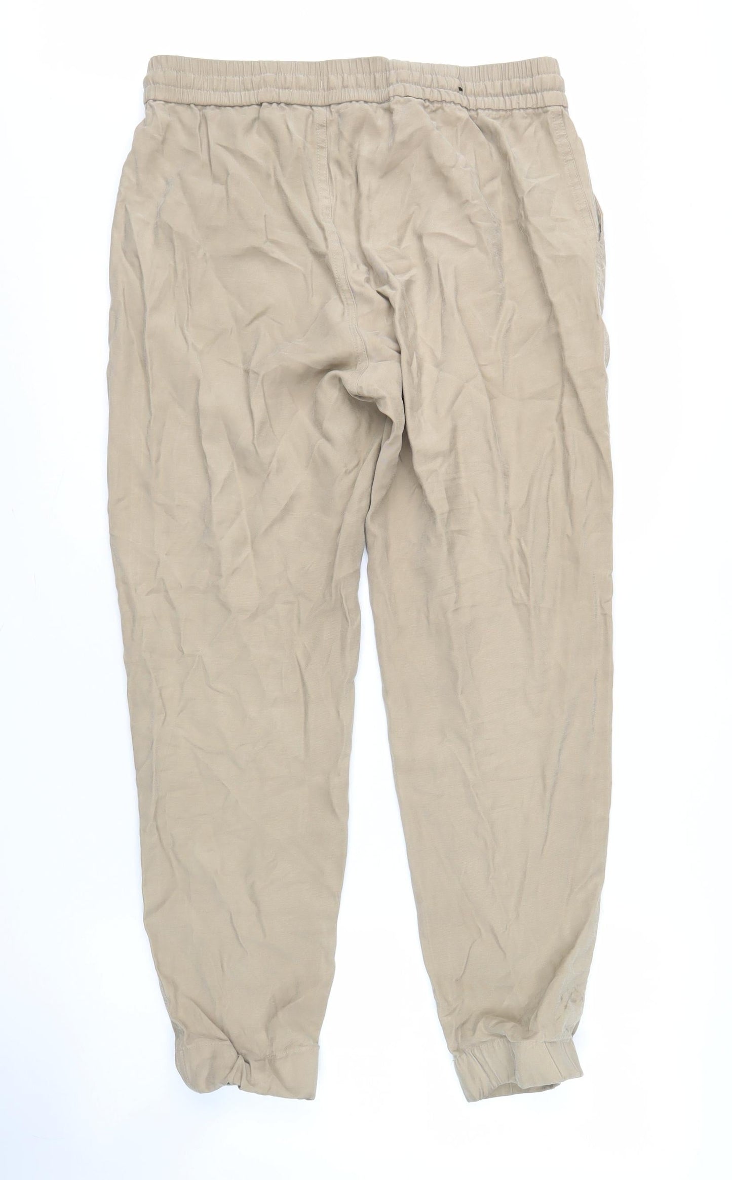 Tahari Women's Beige Jogger Trousers M
