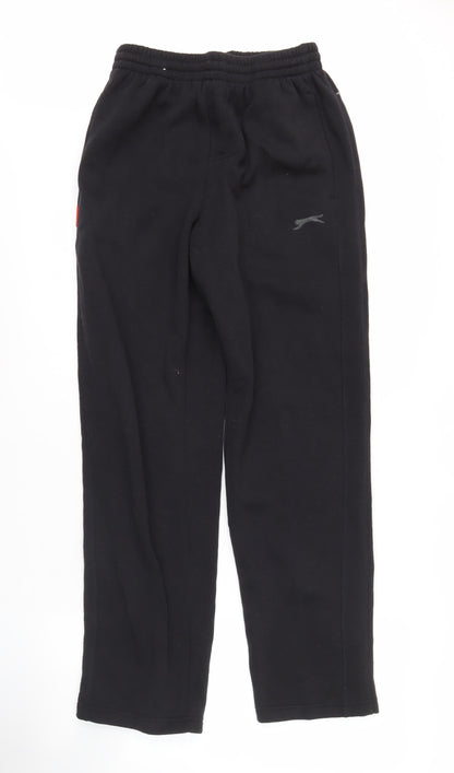 Slazenger Men's Black Trousers, Size S, Elastic Waist