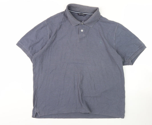 Marks and Spencer Men's Blue Polo Shirt L Short Sleeve