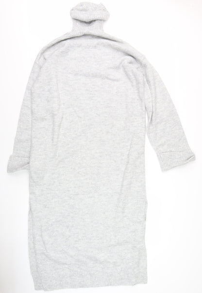 In The Style Women's Grey Knit Jumper Dress 14-16